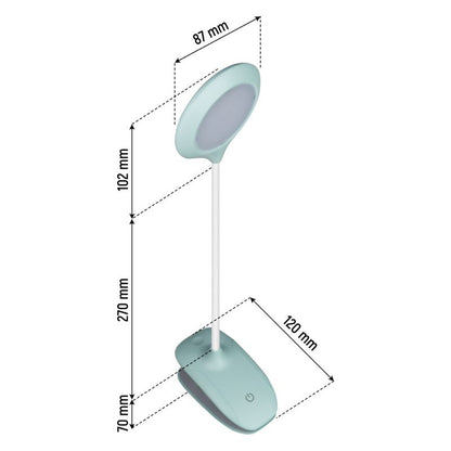 LED Bordlampe DPM med Klips Mint