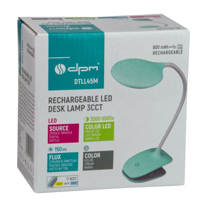 LED Bordlampe DPM med Klips Mint