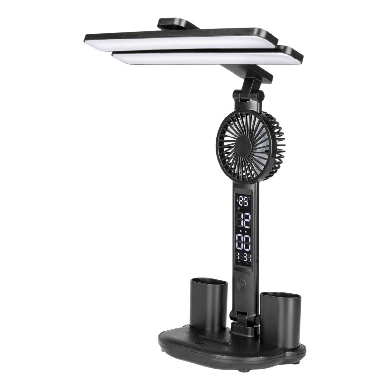 LED Bordlampe DPM Med Penneholder Sort