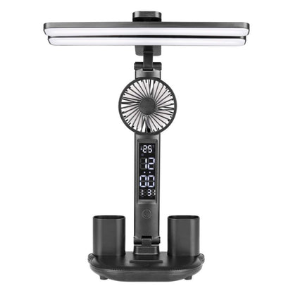 LED Bordlampe DPM Med Penneholder Sort