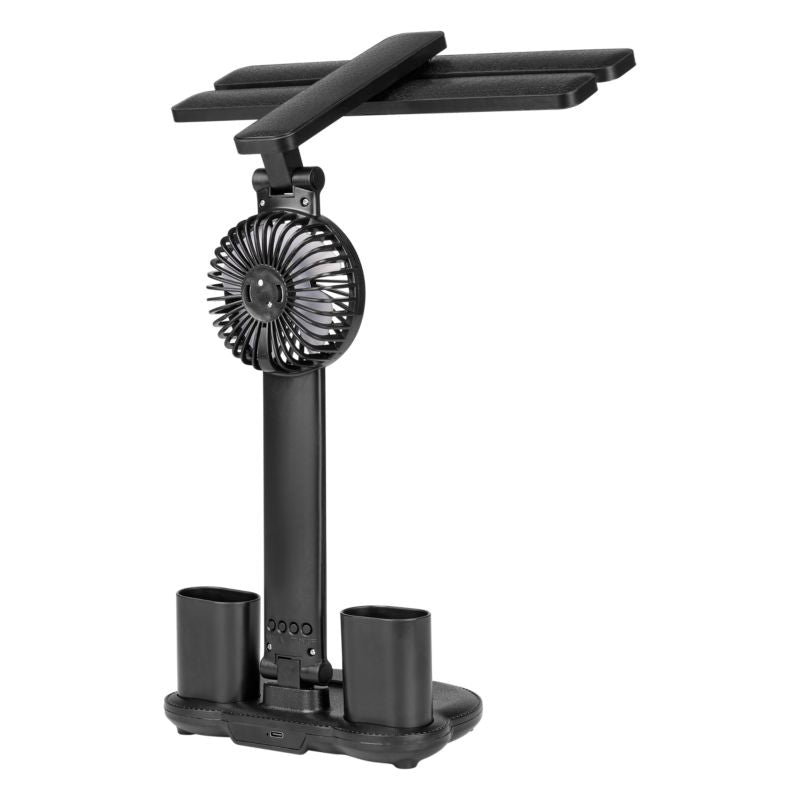 LED Bordlampe DPM Med Penneholder Sort