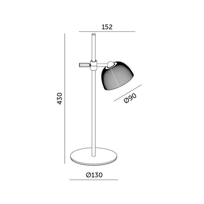 LED skrivebordslampe Kobi Lizbona 3,5W IP54 sort 1 stk.