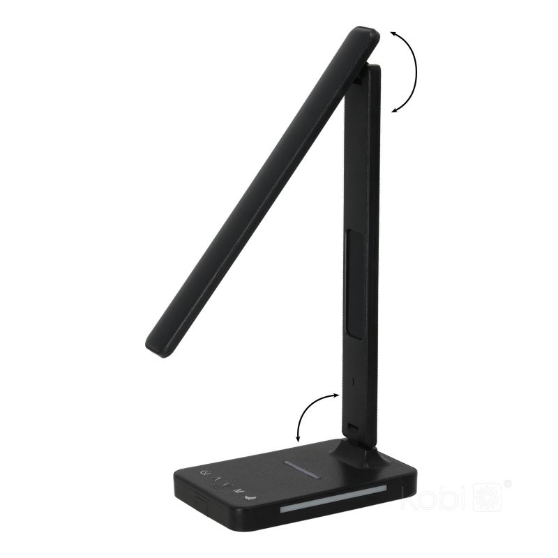 LED skrivebordslampe Kobi Noblite 7W CCT sort 1 stk.