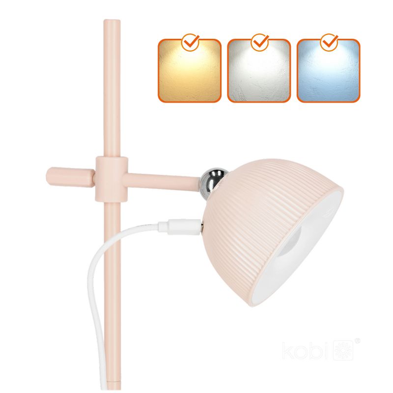 LED skrivebordslampe Kobi Orbi 2,5W CCT pink 1 stk.