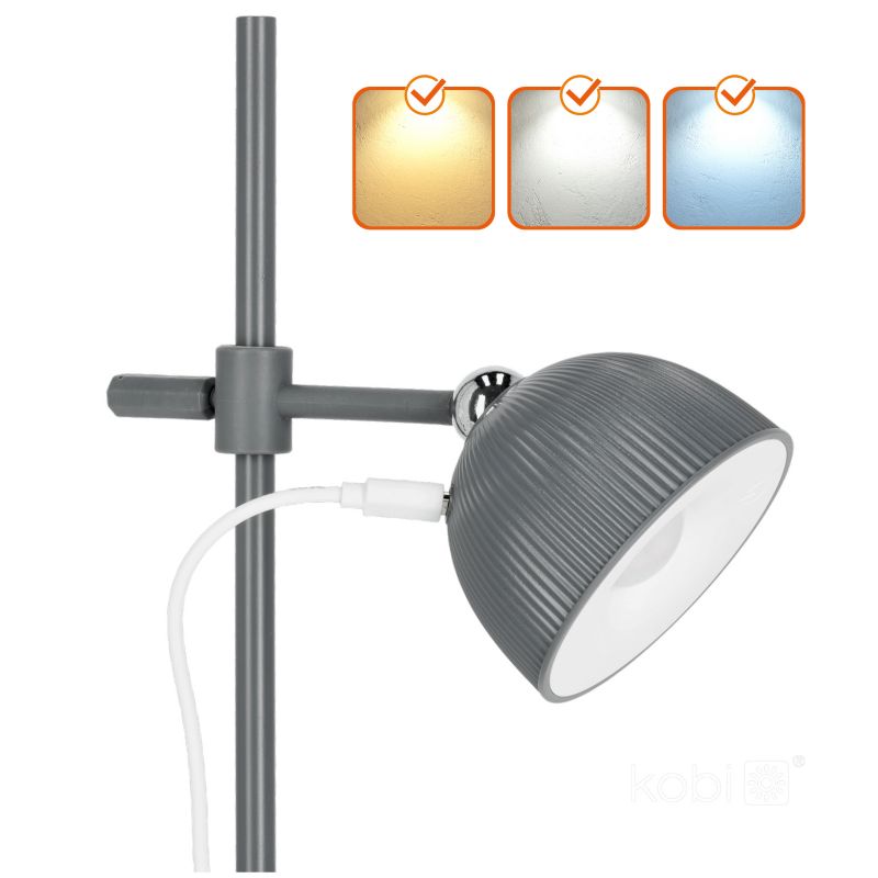 LED skrivebordslampe Kobi Orbi 2,5W CCT grå 1 stk.