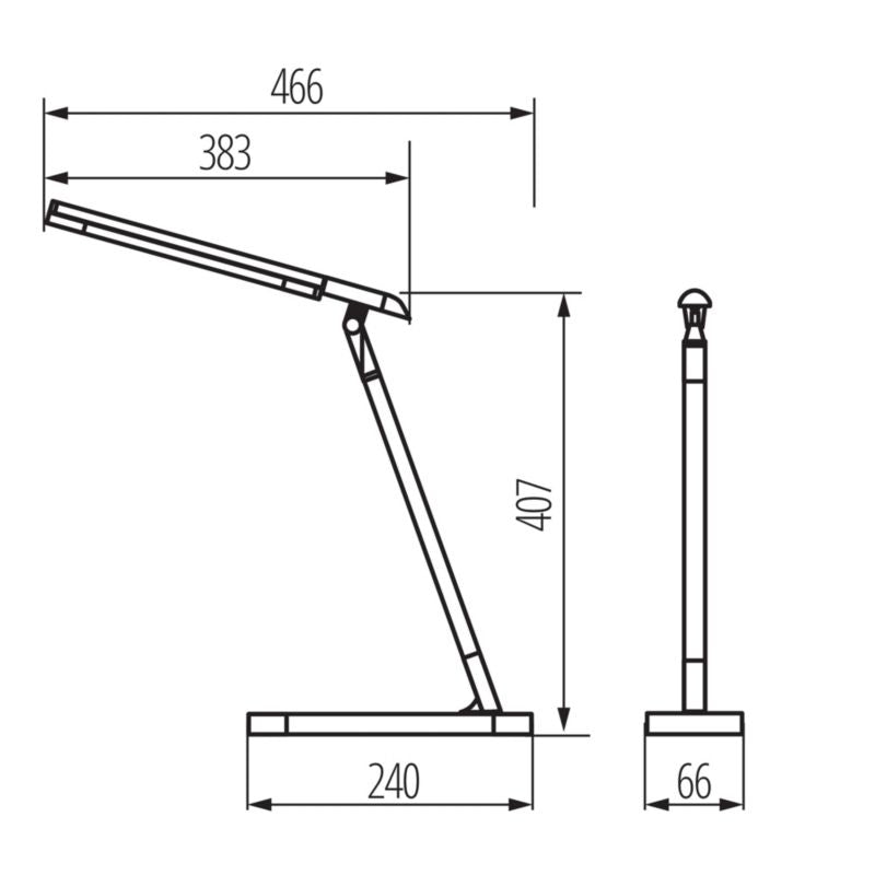 LED skrivebordslampe LightLogic LL CATAL LED W/B 66406 til børn, hvid-sort, 1 stk.