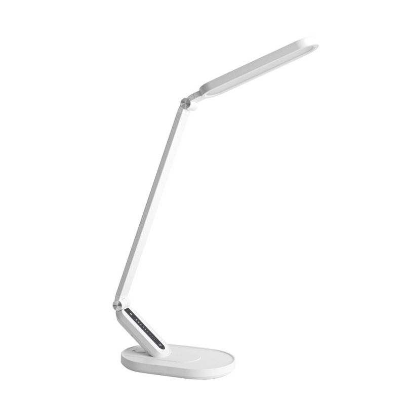 LED skrivebordslampe LightLogic LL VERPO LED W 66404 med justerbar farvetemperatur 3000/4000/6500 K til børn, hvid natlampe, 1 stk.