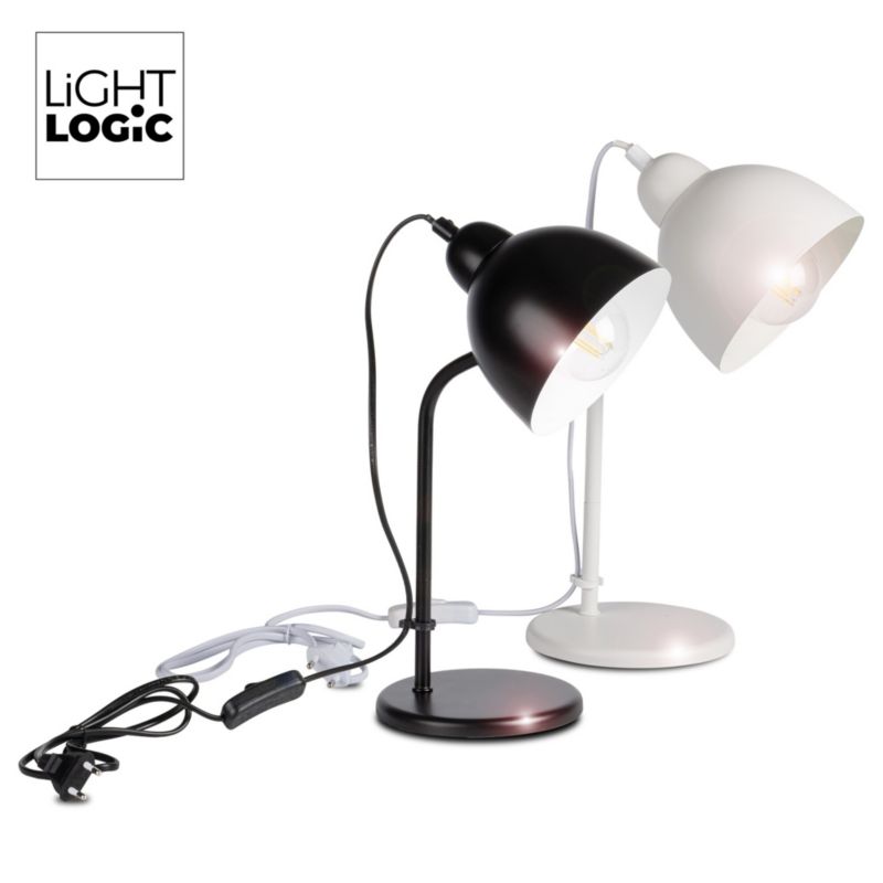 LightLogic LL DZIB TL E27 W skrivebordslampe 5W hvid 1 stk.