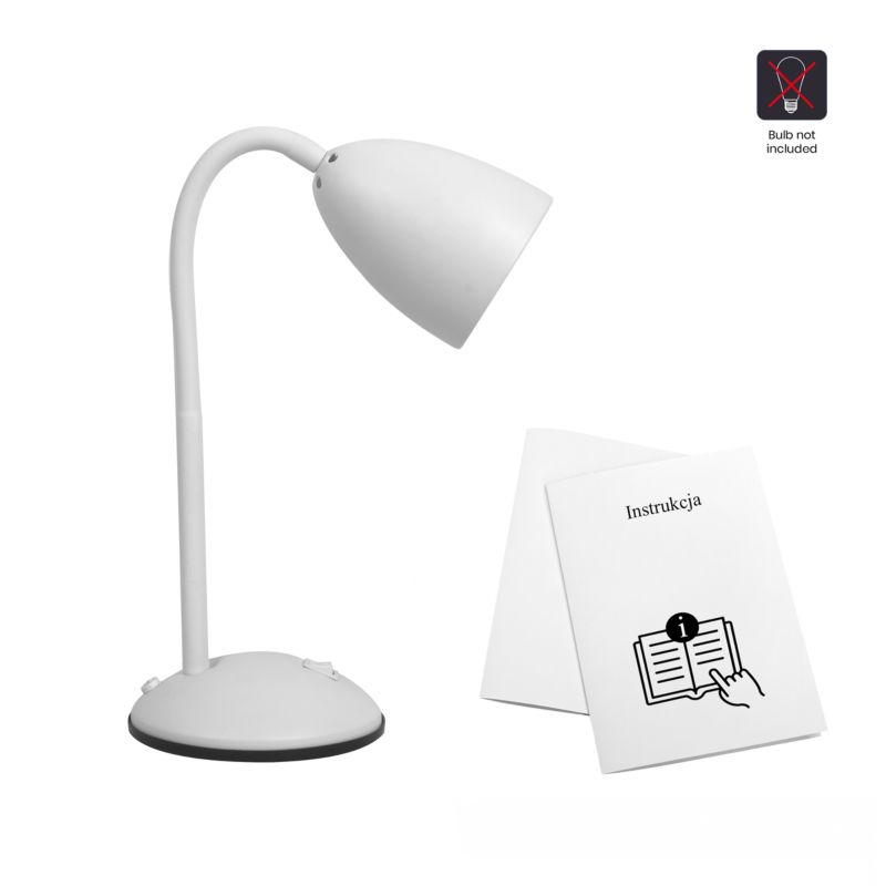 Bordlampe Milagro Logic 1 x E27 Hvid