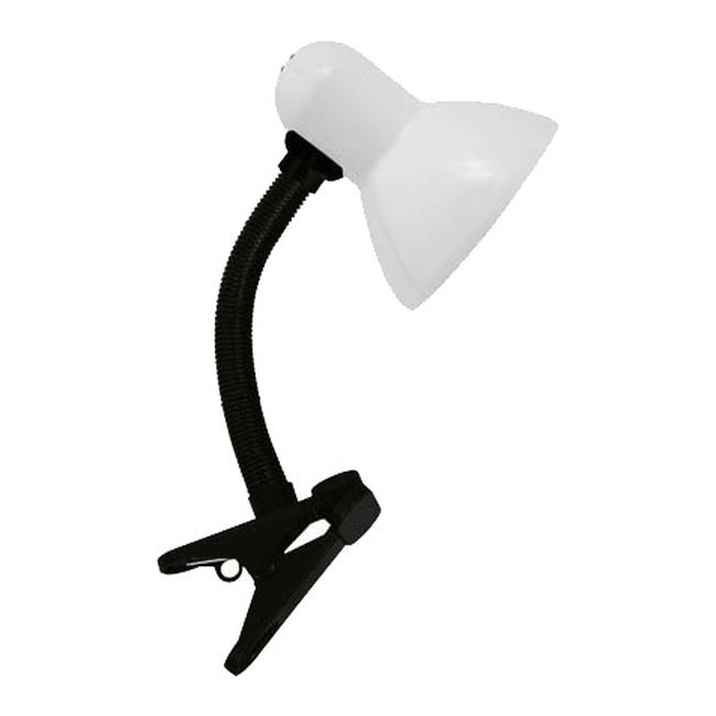 Bordlampe Tola Clip E27 Hvid