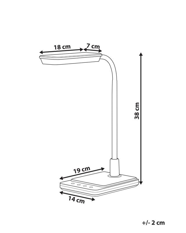Centaurus skrivebordslampe hvid 1 stk.