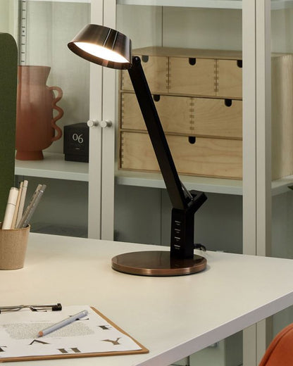 Chamaeleon kontorlampe kobber 1 stk.