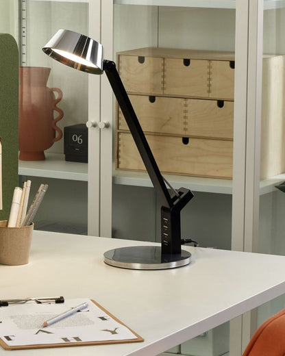 Chamaeleon skrivebordslampe sølv 1 stk.