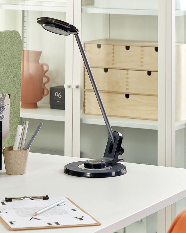 Corvus kontorlampe sort-sølv 1 stk.