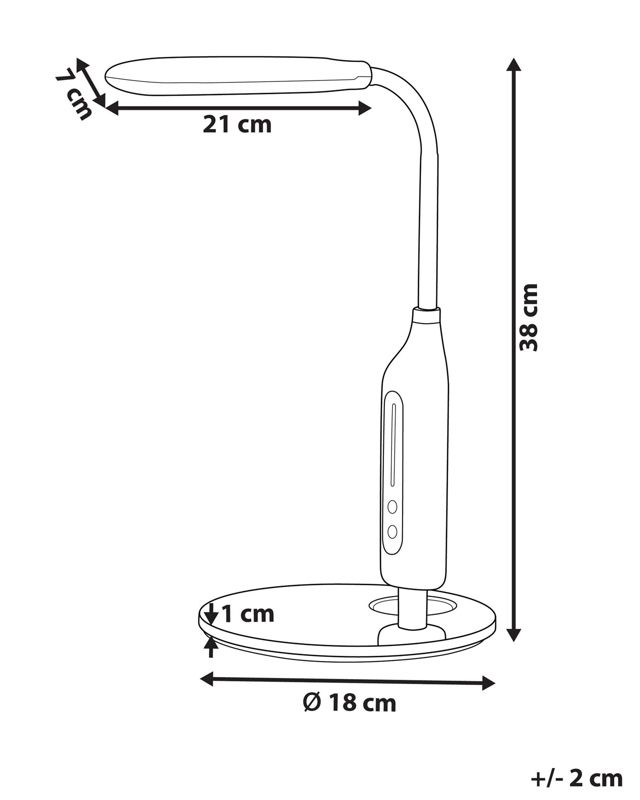 Cygnus kontorlampe hvid 1 stk.
