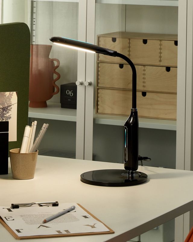 Cygnus kontorlampe sort 1 stk.