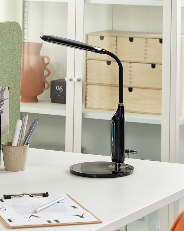 Cygnus kontorlampe sort 1 stk.