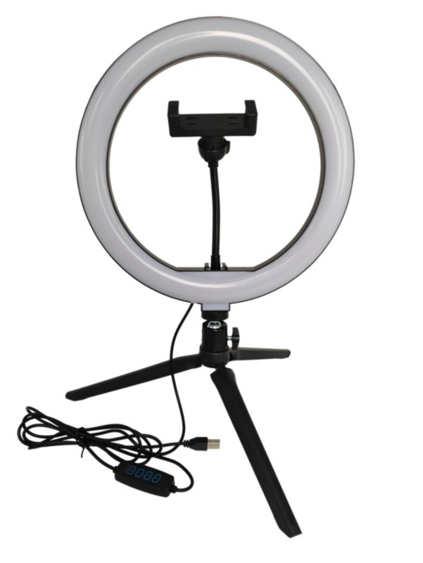 Goldlux LED-selfiebordlampe lav