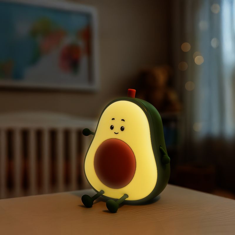 LED-natlampe Milagro Avocado 13,5 cm Flerfarvet