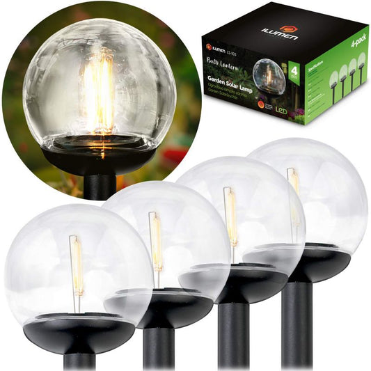 Ilumen solcellelampe til jordindsætning 39 cm LS-103, 4 stk.