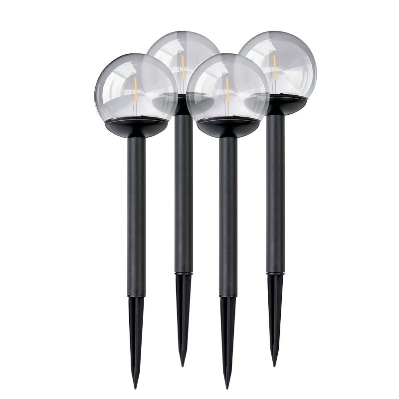 Ilumen solcellelampe til jordindsætning 39 cm LS-103, 4 stk.