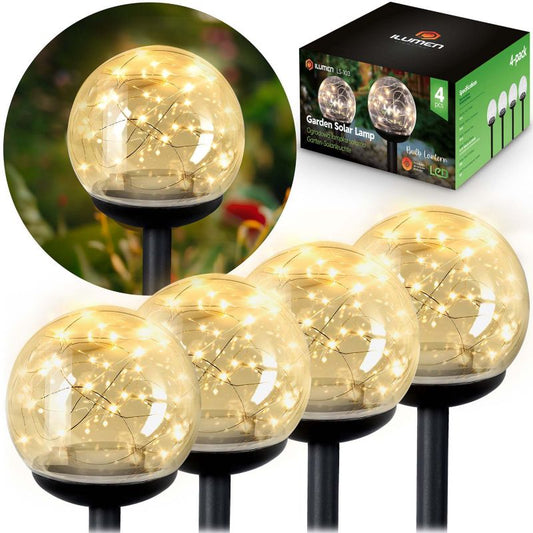Ilumen jordspyd-solarlampe 40 cm LS-103, 4 stk.