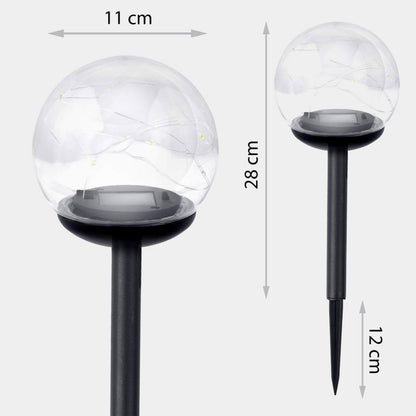 Ilumen jordspyd-solarlampe 40 cm LS-103, 4 stk.