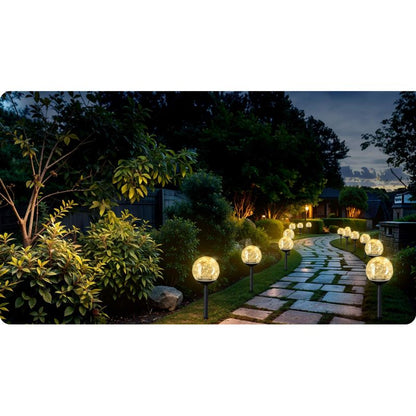 Ilumen jordspyd-solarlampe 40 cm LS-103, 4 stk.