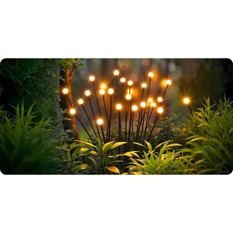 Ilumen jordspyds-solcellelampe LS-101 2 stk.