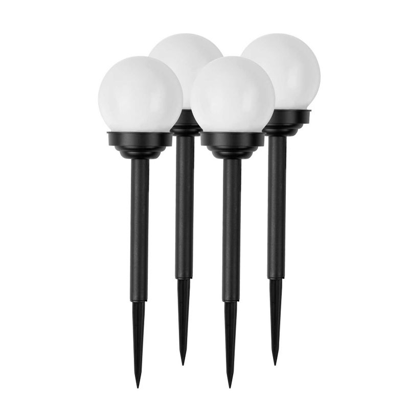 Ilumen solcellelampe til nedstikning LS-102, 4 stk.