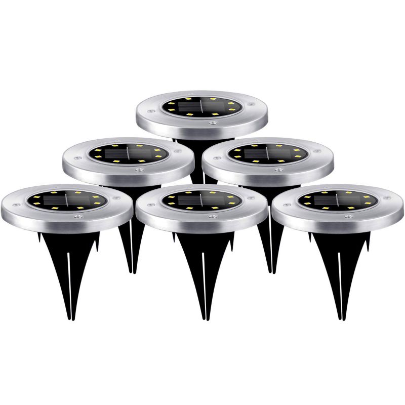 Ilumen jordsolcellelampe til nedstikning LS-104 6 stk.