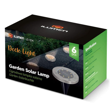 Ilumen jordsolcellelampe til nedstikning LS-104 6 stk.