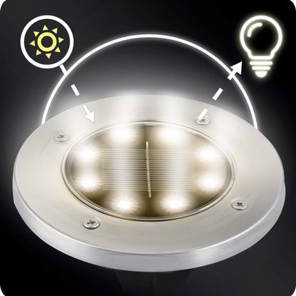 Ilumen jordsolcellelampe til nedstikning LS-104 6 stk.