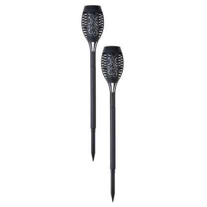 Ilumen solcellelampe jordtændt fakkel LS-100 2 stk.
