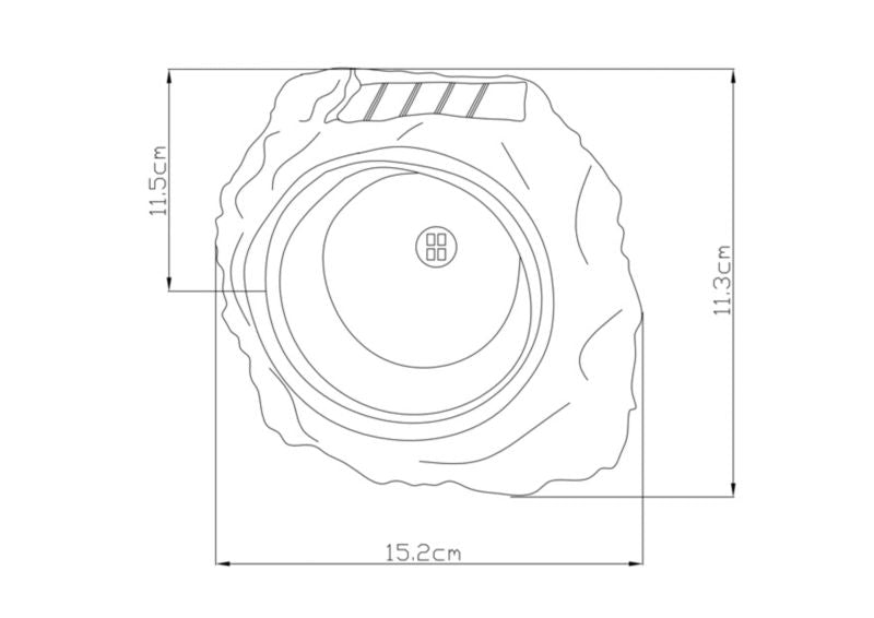 LED-solarlampe sten SMD