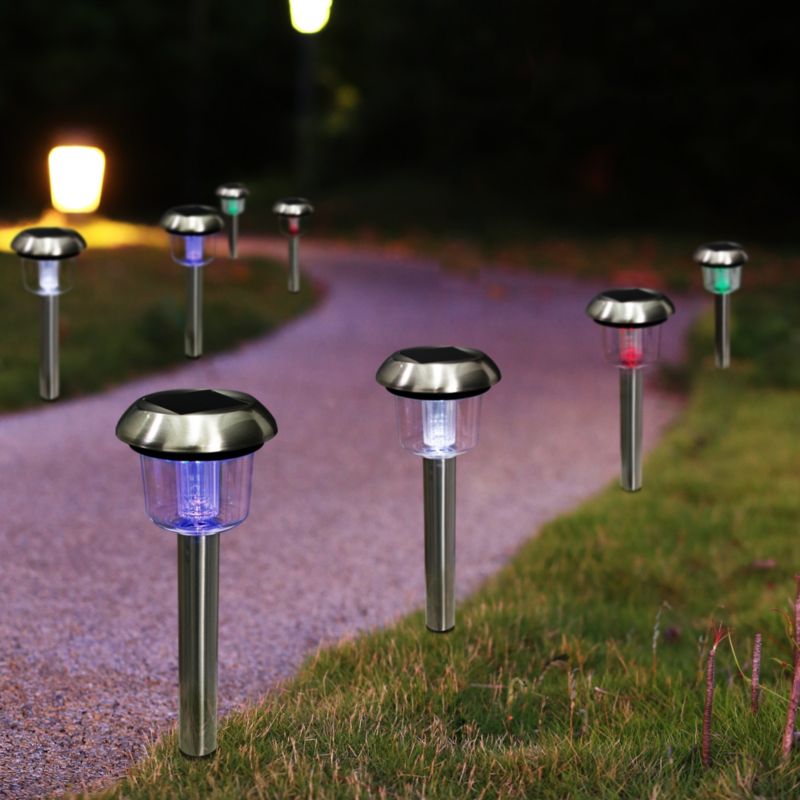 RGB solcellelampe 1 stk.