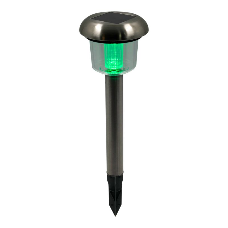 Solarlampe RGB 1 stk. Sølv