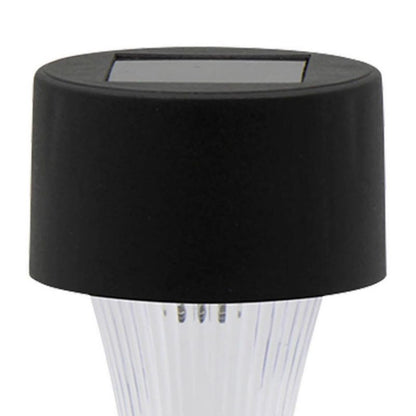 Sort solcellelampe med jordspyd
