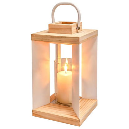 Lanterne Metal 30 cm Hvid