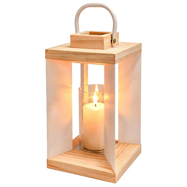 Lanterne Metal 30 cm Hvid