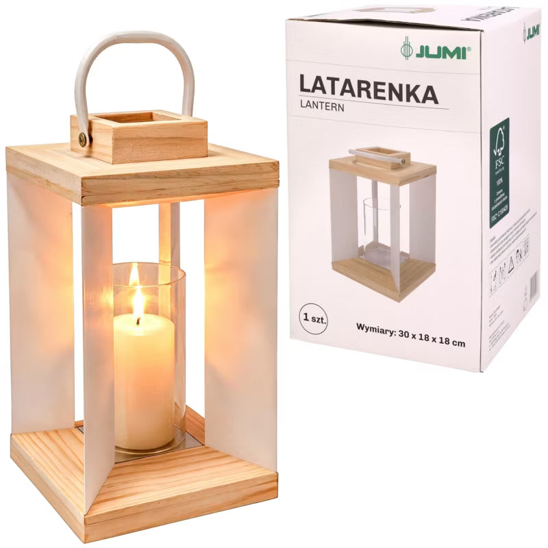 Lanterne Metal 30 cm Hvid