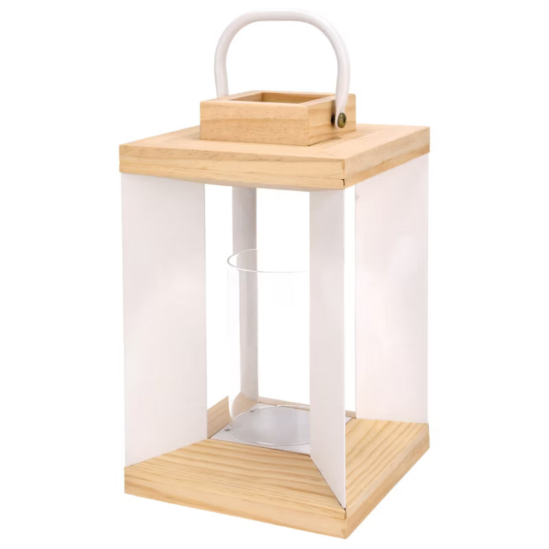 Lanterne Metal 30 cm Hvid