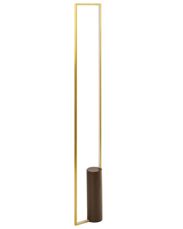 LED-gulvlampe Patricio metal i guld, 1 stk.