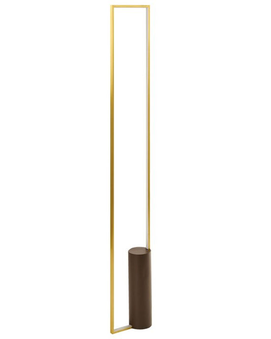 LED-gulvlampe Patricio metal i guld, 1 stk.