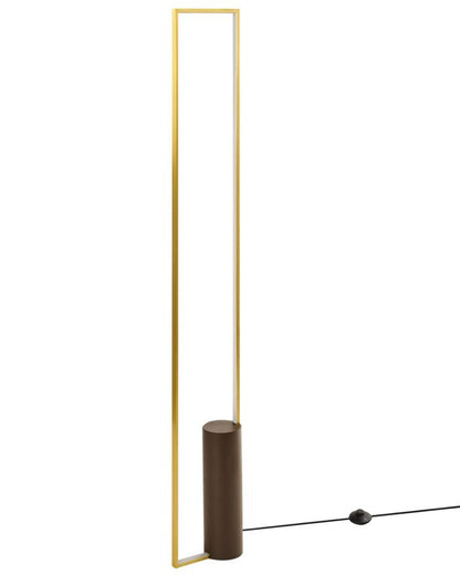 LED-gulvlampe Patricio metal i guld, 1 stk.