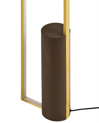 LED-gulvlampe Patricio metal i guld, 1 stk.