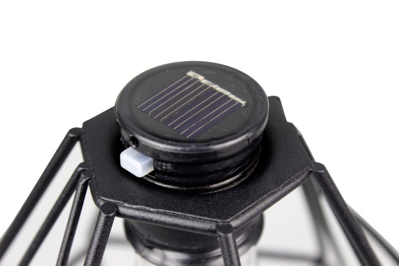 Solarlanterne Mini Sort 15x15x15 cm
