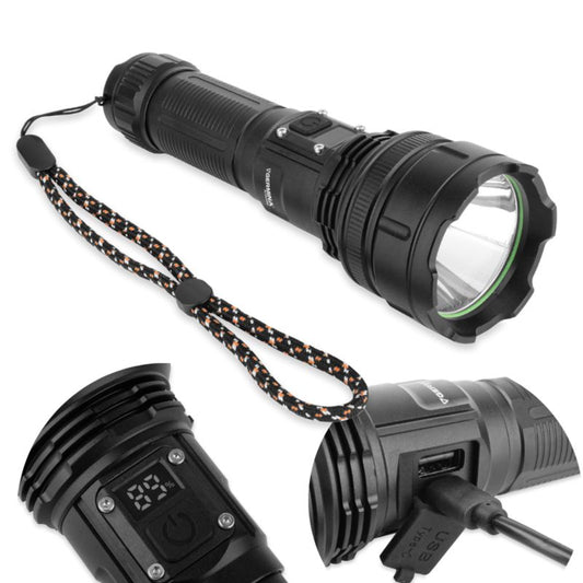 Genopladelig LED-lommelygte Germina 1500lm IP44 taktisk 1 stk.