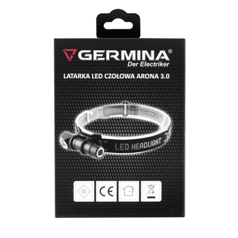 LED-pandelampe Germina 2-i-1 mini lommelygte, 1 stk.