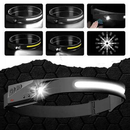 LED-pandelampe Germina med gummirem til løb + bevægelsessensor (1 stk.)